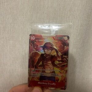 Onepiece Red and Gold Trading Card sealed